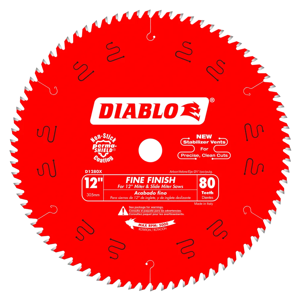 12 in. x 80 Tooth Fine Finish Saw Blade