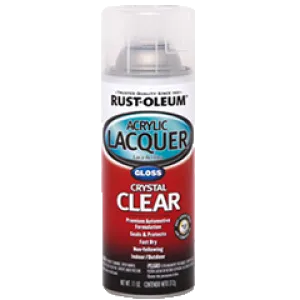 12 OZ Automotive Acrylic Lacquer Spray Paint - Clear