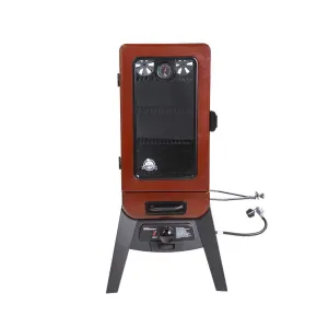 3-Series Gas Vertical Smoker. Red Hammertone