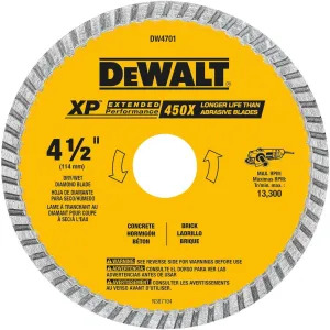 4-1/2 IN. XP Extended Performance Diamond Turbo Rim Saw Blade