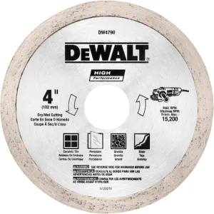 4 IN. X 5/8 IN. High Performance Diamond Wet/Dry Tile Blade