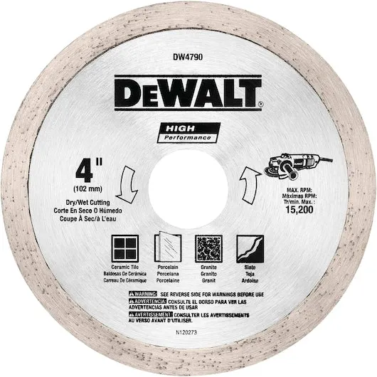 4 IN. X 5/8 IN. High Performance Diamond Wet/Dry Tile Blade