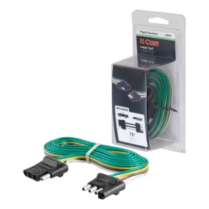 4-Way Flat Connector Plug & Socket With 72 inch Wires