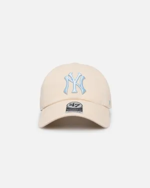 47 Brand New York Yankees Clean Up Strapback Natural/Columbia