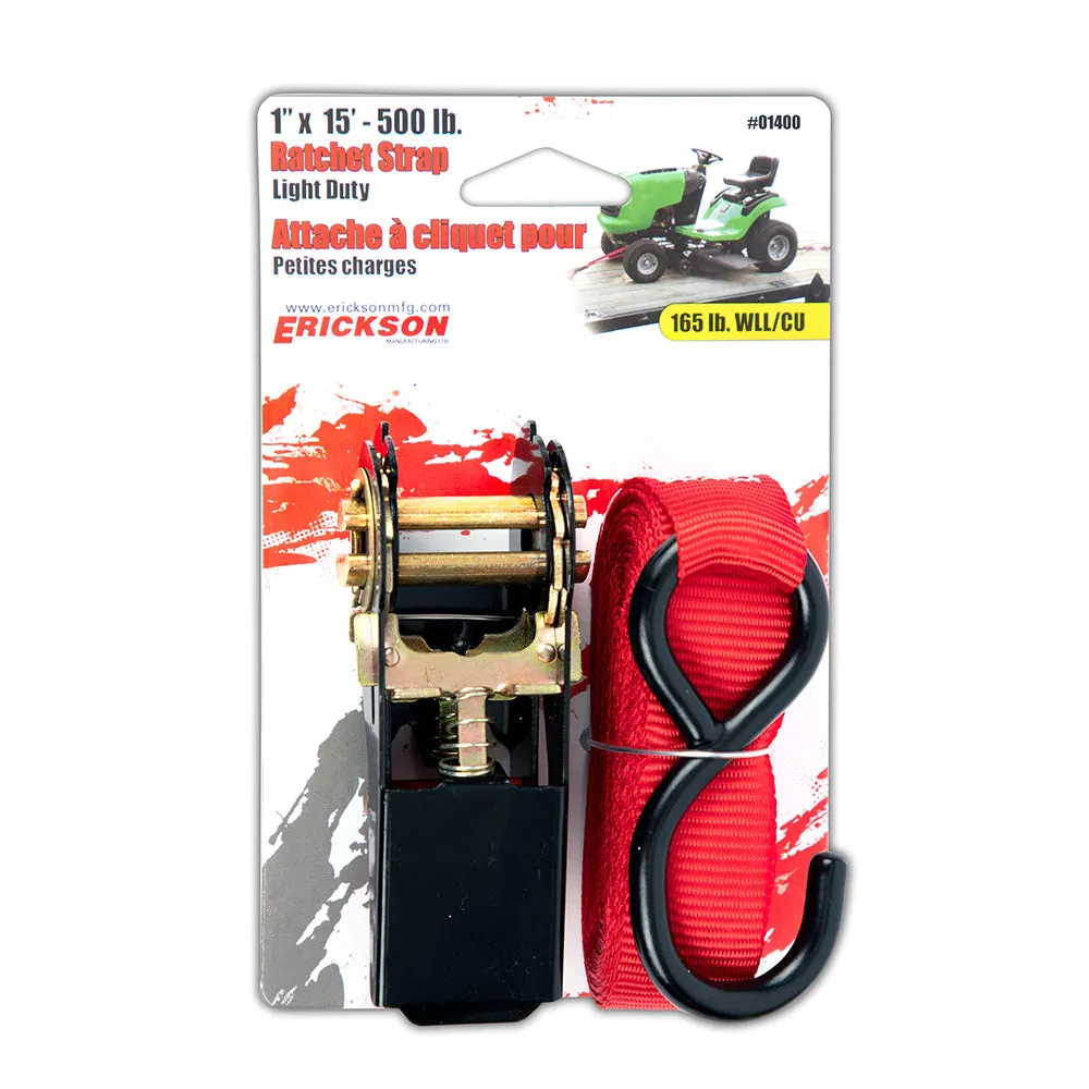 500 lb Ratchet Strap. 1in x 15ft