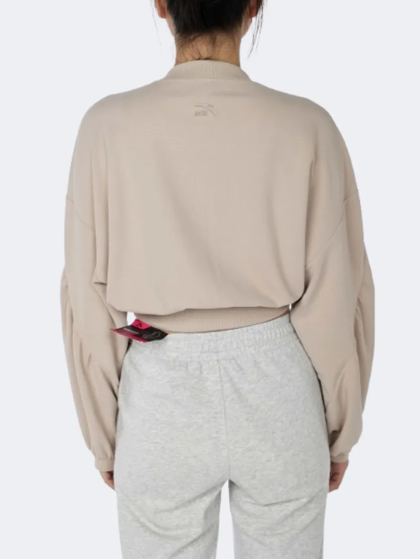 Anta Dance Knit Women Lifestyle Sweatshirt Khaki