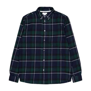 Anton Brushed Flannel Check Black Watch Check