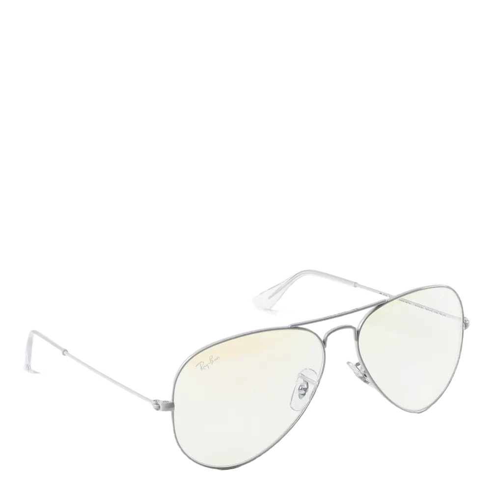 Aviator Large Metal Light Gray 9223BL/58