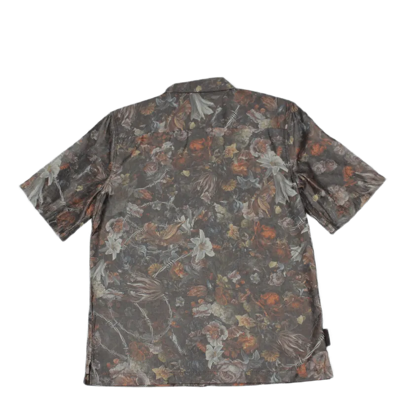Boxy Shirt Short Sleeve Melancholia Flower