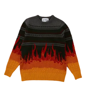 Bulky Knit Flame Flame
