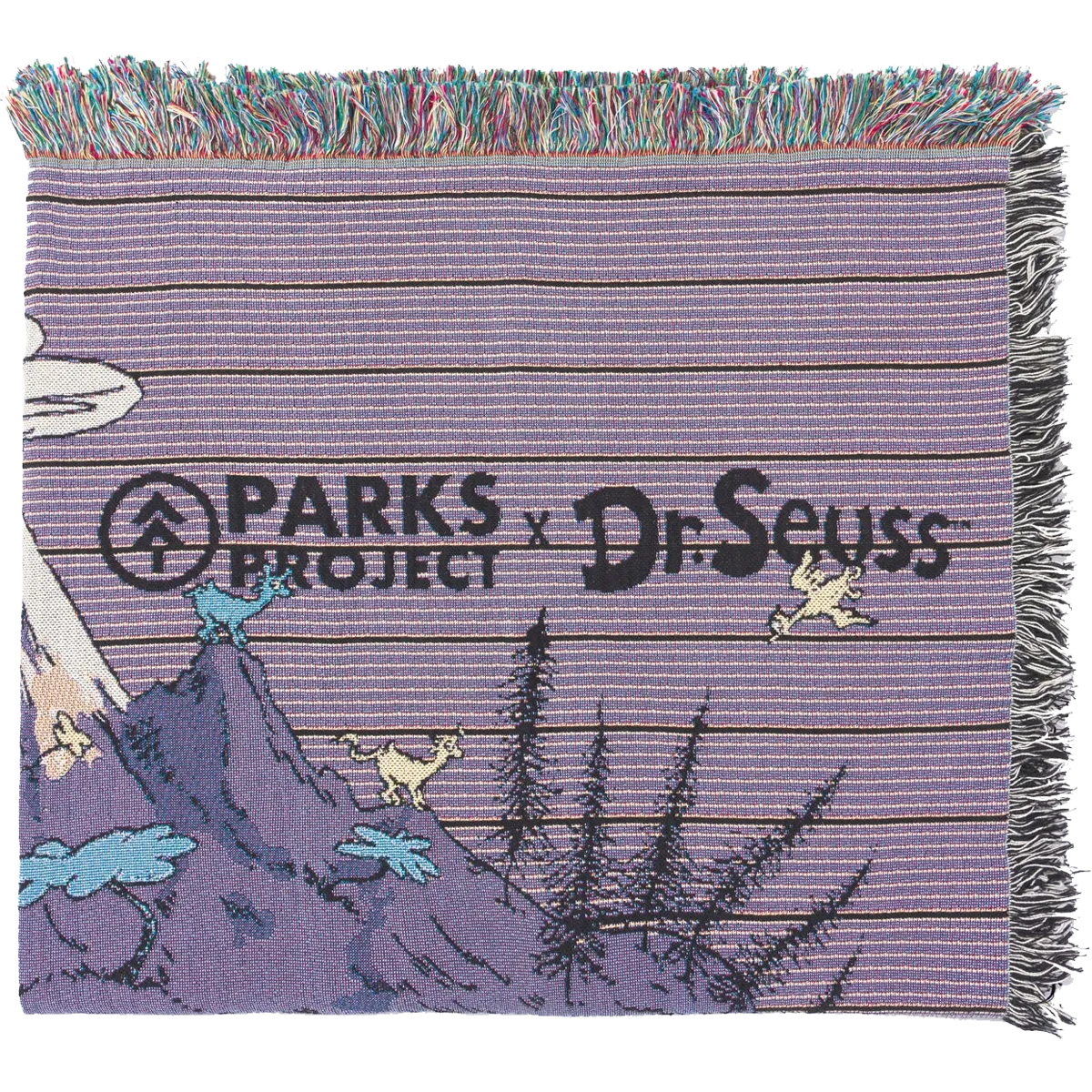 Dr. Seuss x Parks Project Striped Woven Blanket