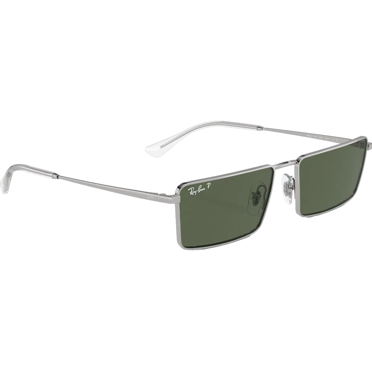 Emy Bio-Based - Polished Silver/Dark Green
