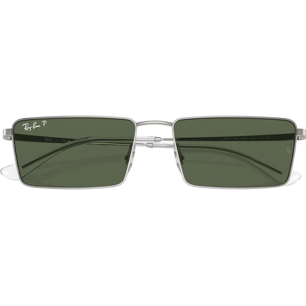 Emy Bio-Based - Polished Silver/Dark Green