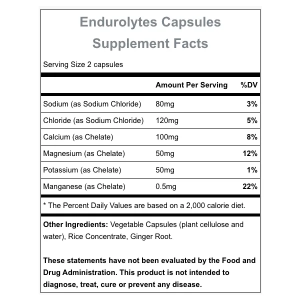 Endurolytes (120 Capsules)