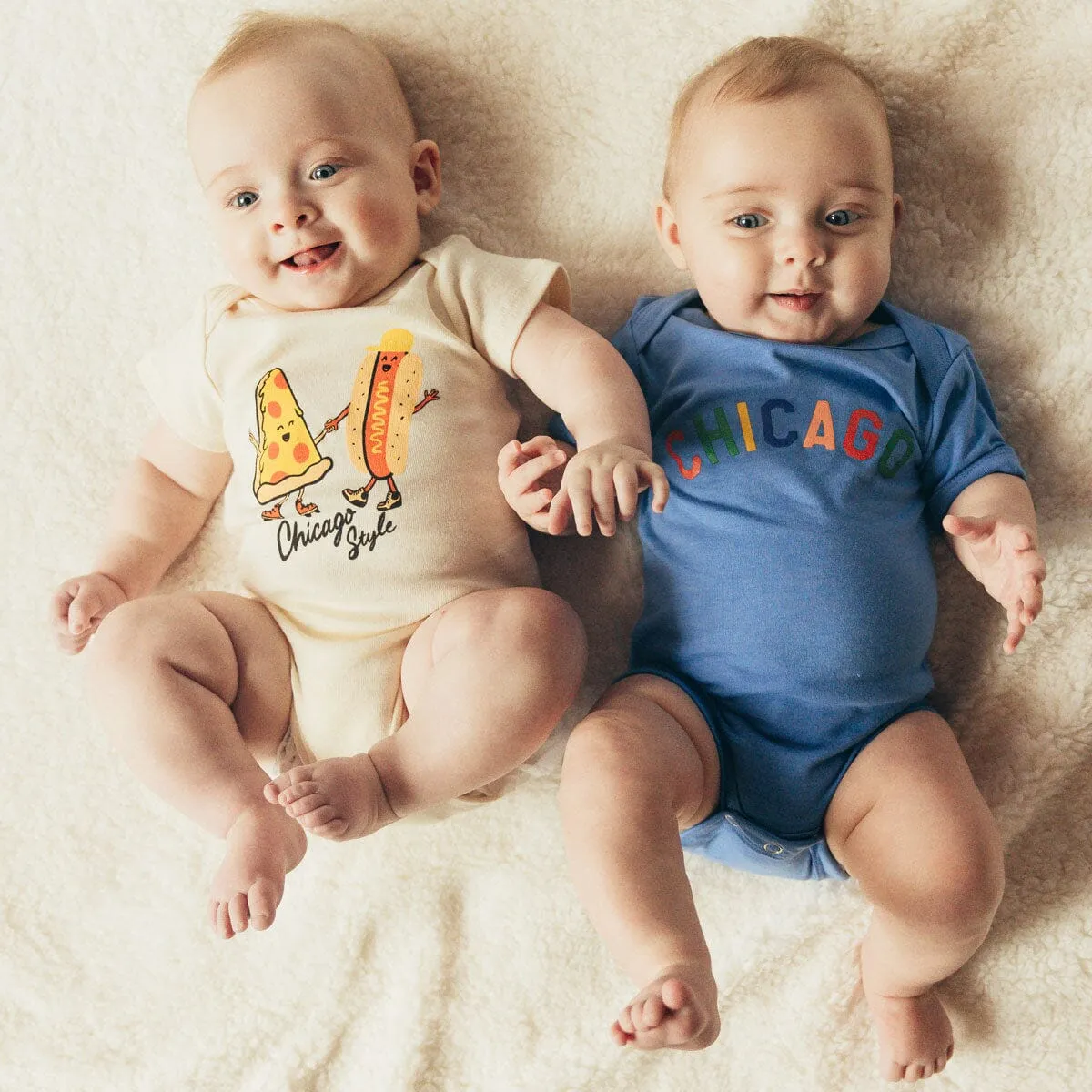 Sweet Home Chicago Onesie - Columbia Blue
