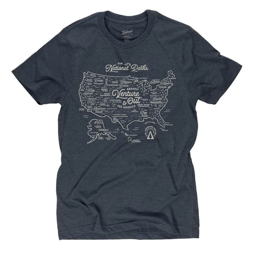 The Landmark Project NPS Map Tee