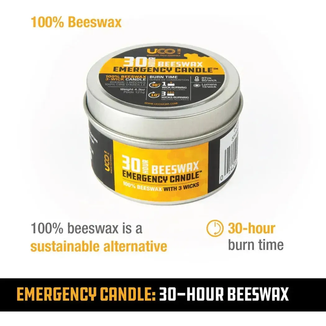 UCO 30 Hour Beeswax Emergency Candle