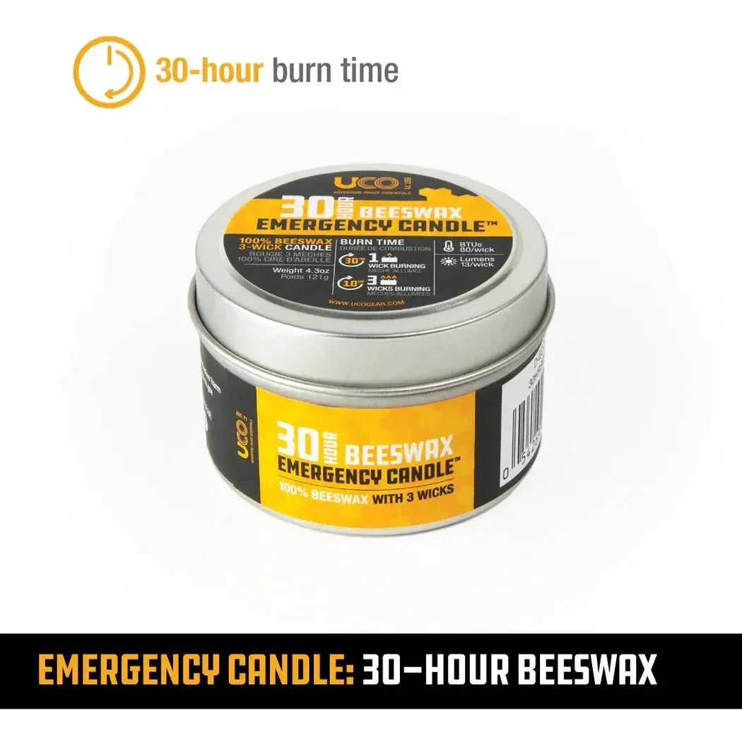 UCO 30 Hour Beeswax Emergency Candle