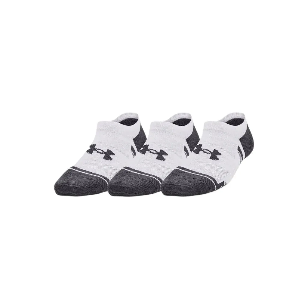 Under Armour Performance Tech 3 Pack No Show Socks Junior