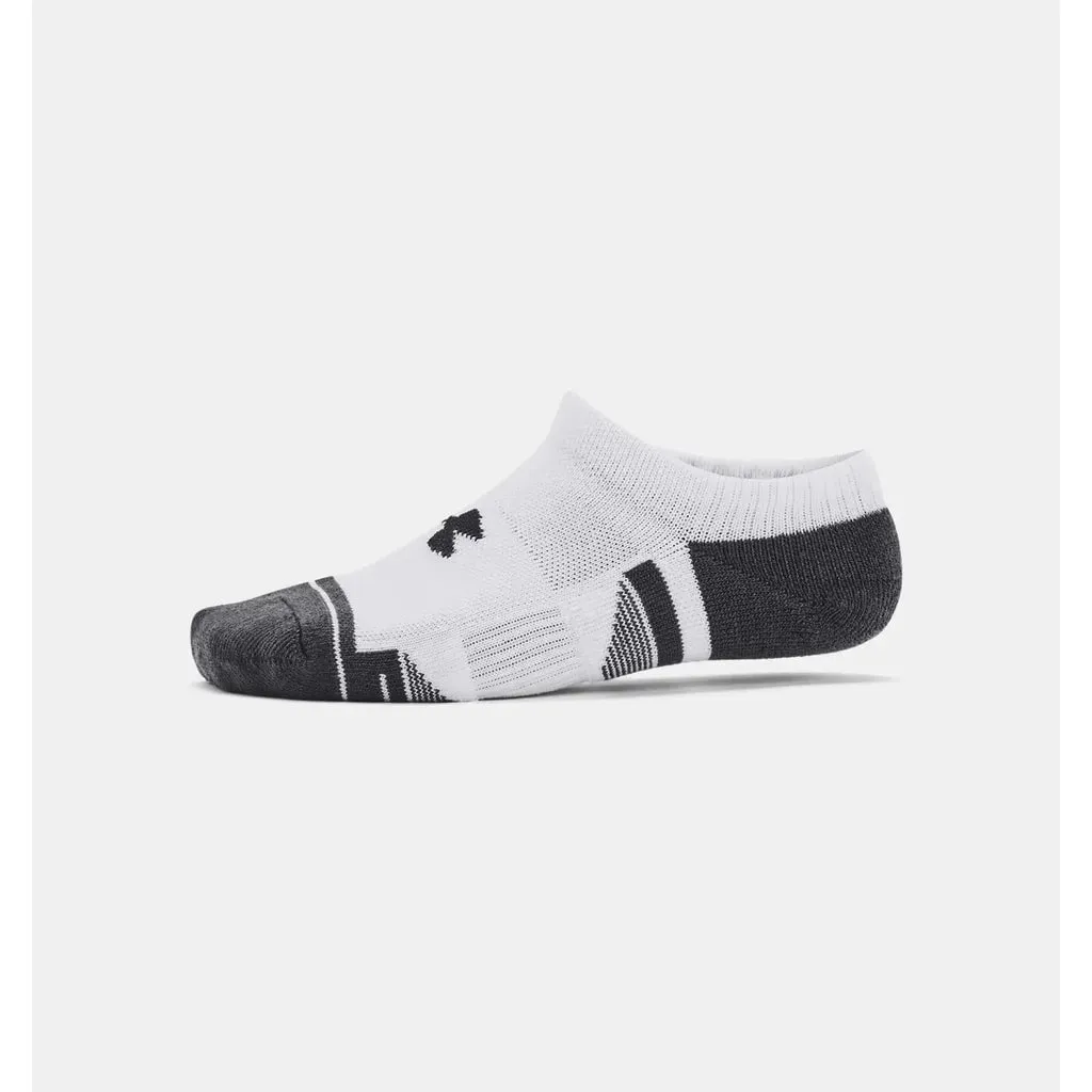 Under Armour Performance Tech 3 Pack No Show Socks Junior