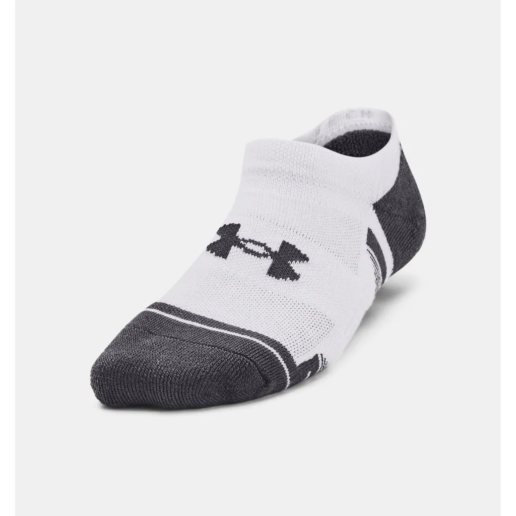 Under Armour Performance Tech 3 Pack No Show Socks Junior