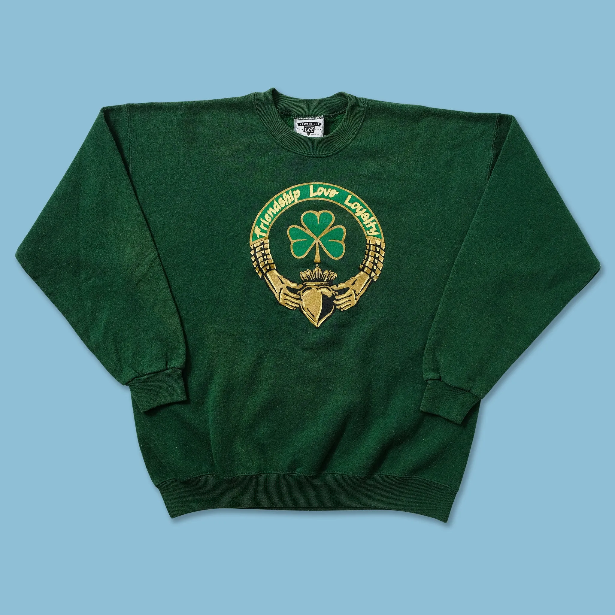 Vintage Friendship Love Loyalty Sweater Large