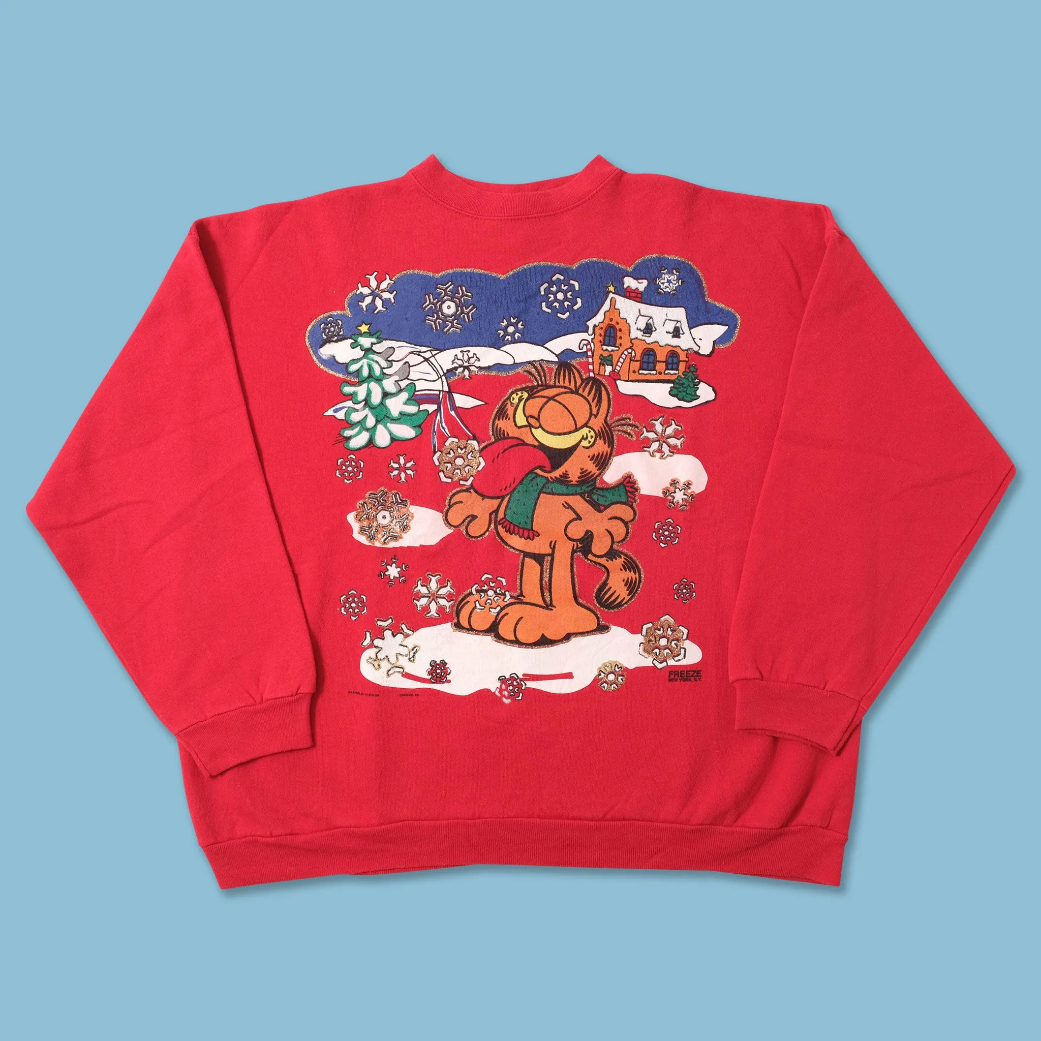 Vintage Garfield Winter Sweater XXLarge